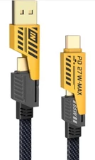 YISH Multi Charging Cable 4-in-1 6Ft Fast Charging Cable Universal Charging C...