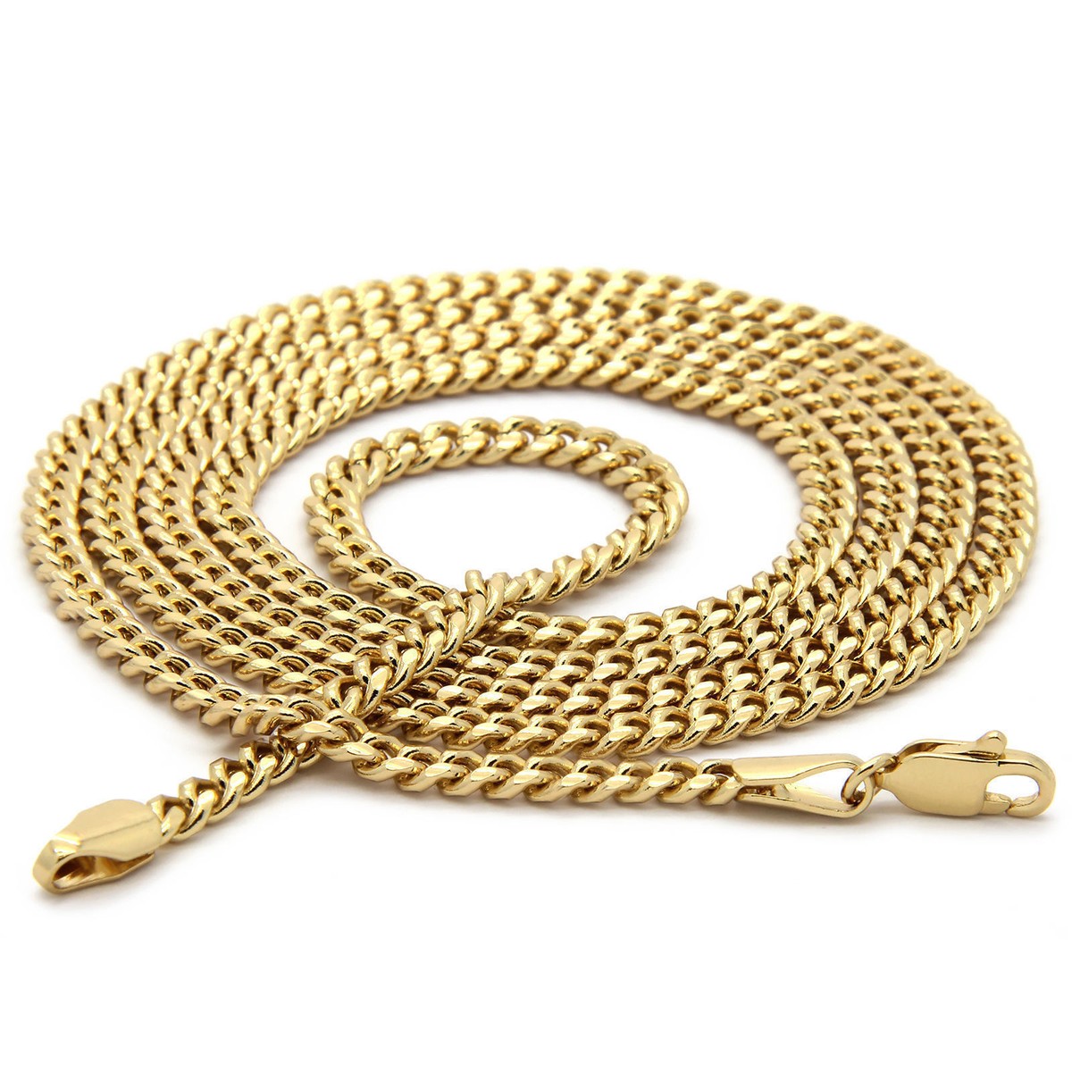 Collane Catena Tubolare Vuota Con Greca Da Uomo In Oro 18 Carati Lunghezza: 60 Cm 15,6g - Foto 2