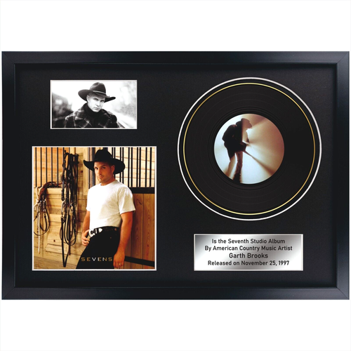 Garth Brooks – Fresh Horses / LP / Memorabilia / Souvenir in black frame Country - Picture 3 of 6