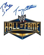 WWE TITO SANTANA &TONY ATLAS Dual Autographed 8x10 - WWE Wrestling Hall of Famer