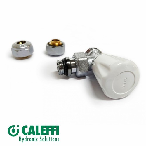 VALVOLA E DETENTORE A SQUADRA CALEFFI CON DADI RAME 12 14 MULTISTRATO 16 11479V - Foto 3 di 17