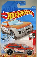 2019 Hot Wheels #196 HW Rescue 9/10 HW PURSUIT-Police Orange-Gray w/Blue Trap5Sp