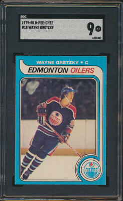 1979 O-Pee-Chee WAYNE GRETZKY Rookie Edmonton Oilers SGC 9