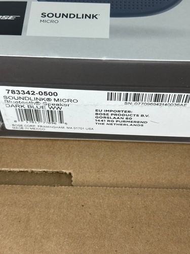 Bose SoundLink Micro Portable Waterproof Bluetooth Speaker Dark Blue WW NEW - Picture 3 of 4