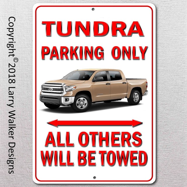 Toyota Tundra Aluminum License Plate Parking only New | eBay