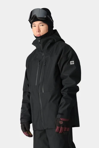 2025 NWT Mens 686 Gore-Tex 3L ATV Jacket $650 L black Merino Cross Venting