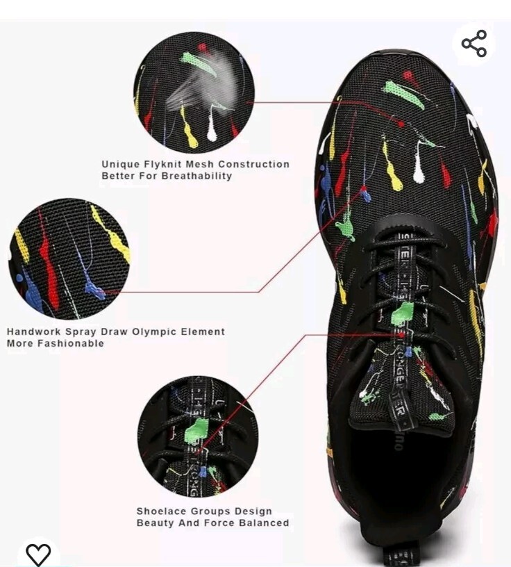 NEW Soulsfeng Running Shoes Olympic Spray Sneakers Mens US  display picture 1
