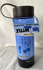 NWT Life Gear Backpack  Waterbottle Flashlight Lantern 0.5 Liters BPA Hiking