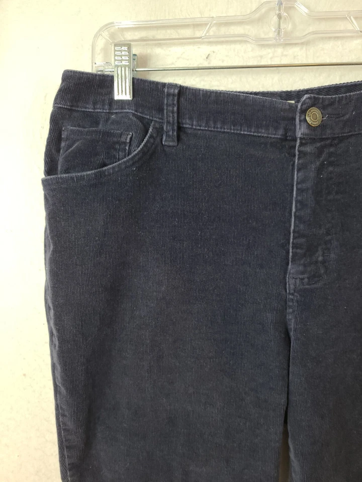 Pantalones de pana azul marino St. John's Bay para mujer 12 32 x 30 Foto 2 de 4