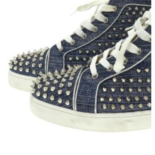 Christian Louboutin sneakers Size 10.5 Blue denim-like