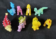 Lot Of 8 Dinosaur Squeezable Bath Toys