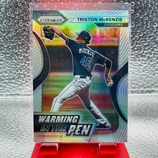2020 Panini Prizm #WIP-9 Triston McKenzie Warming in the Pen Prizm