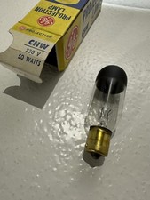 CHW projector lamp projection light bulb 230v 50w, nos G.E. brand