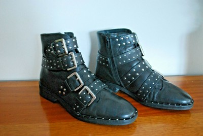 topshop flat ankle boots