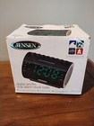 JENSEN JCR-210 AM/FM Digital Dual Alarm Clock Radio with Nature Sounds Open Box