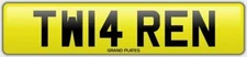 Warren Warrens number plate TW14 REN CHERISHED CAR REGISTRATION WAR UK CAR REG