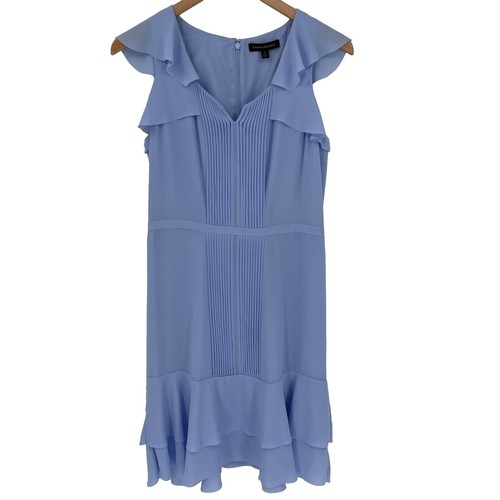 banana republic blue peplum dress Banana Republic Dress Size 6 NWT Blue Peplum Sleeveless A-Line