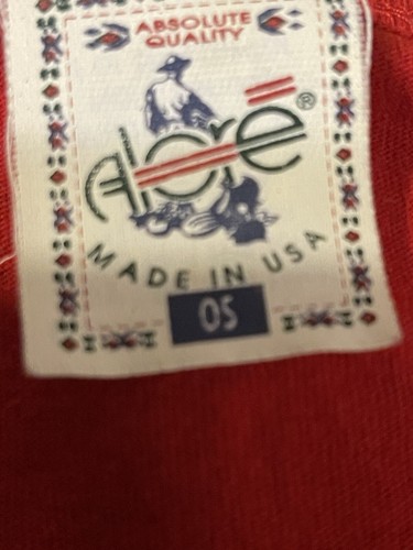 Vtg 1980s Single Stitch BOSTON Red Sox T-Shirt MLB Baseball Alore USA OS Red - Picture 3 of 5