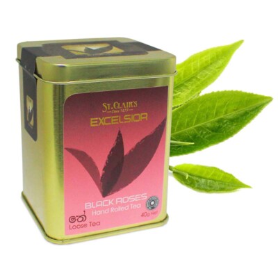 St.Clair s Excelsior Ceylon Black Roses hand rolled Loose Tea