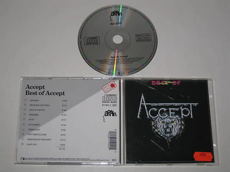 ACCEPT/BEST OF ACCEPT (BRAIN 811 994-2) CD ALBUM
