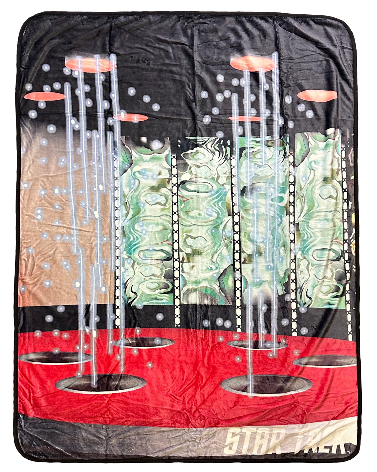 Beam Me Up Transporter Room Fleece Throw 45" X 60"