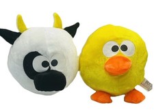 Lot Of 2 Angry Birds Plush Cow  Chicken