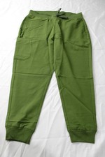 Mandala Women's Petite Solid High Waist Jogger Scrub Pants BE5 Moss Large NWT