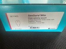 Coloplast 11473 SenSura Mio Click Ostomy Pouches 2" Flange FIVE NEW Exp. 8/28