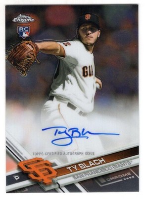 Topps Chrome Baseball 2017 Rookie Autograph Ty Blach