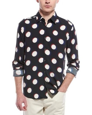Hugo Hugo Boss Ermo 1 Casual Slim Fit Shirt Men's Seasonal Print Size L  NWT