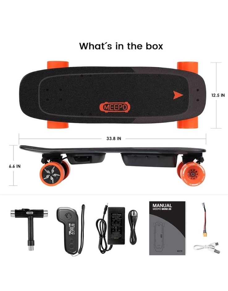 MEEPO Mini 2 電動スケボー 中古　Electric Skate MEEPO Mini 2 S ER Electric Skateboard with Remote, 20 Miles