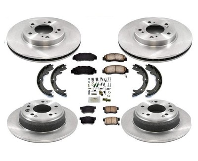 Front & Rear Brake Rotors & Ceramic Pads 8pc Kit For Acura 3.5RL 1996 1997 1998