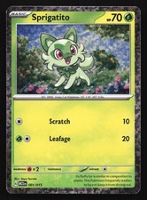 Carta Pokemon Sprigatito 001/015 McDonald's 2023 Promo Holo