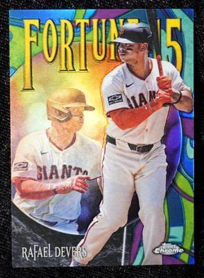 RAFAEL DEVERS 2025 Topps Chrome Fortune 15 Insert #F15-12