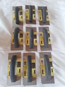 Blue Hawk Tools Dual V Notched TROWEL 3/32" & 3/16" x 3/16" Notch NEW w Tags