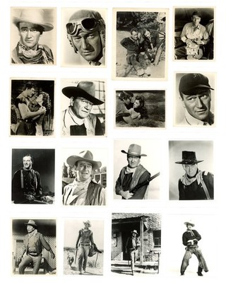 JOHN WAYNE Foto Original Konvolut x 16 Vintage Filme 1940er - 60er Jahre 8x10