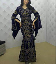 Hand Embroidered Dress  Handmade Eastern Embroidery Elegant Traditional Dress