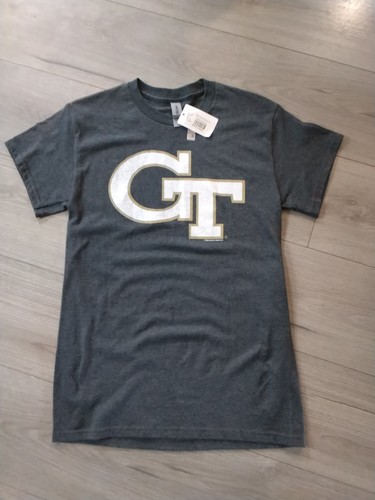 Georgia Tech Yellow Jackets T-Shirt Small Short Sleeve Gray Tee