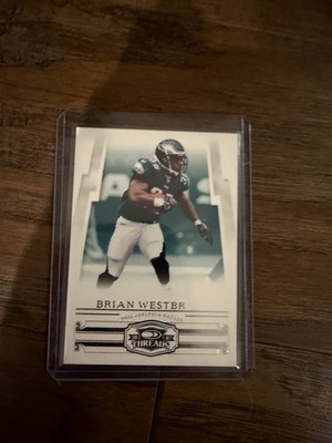 2007 Donruss Threads Brain Westbrook #37 Rare Printing Error ''Westbr'' Eagles
