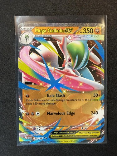 Mega Gallade CEX Pokemon Card - 048/086 - Ultra Rare Holo Chaos Rising - Picture 1 of 2