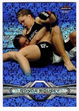 2013 Topps Finest UFC Debut Blue Refractor Ronda Rousey
