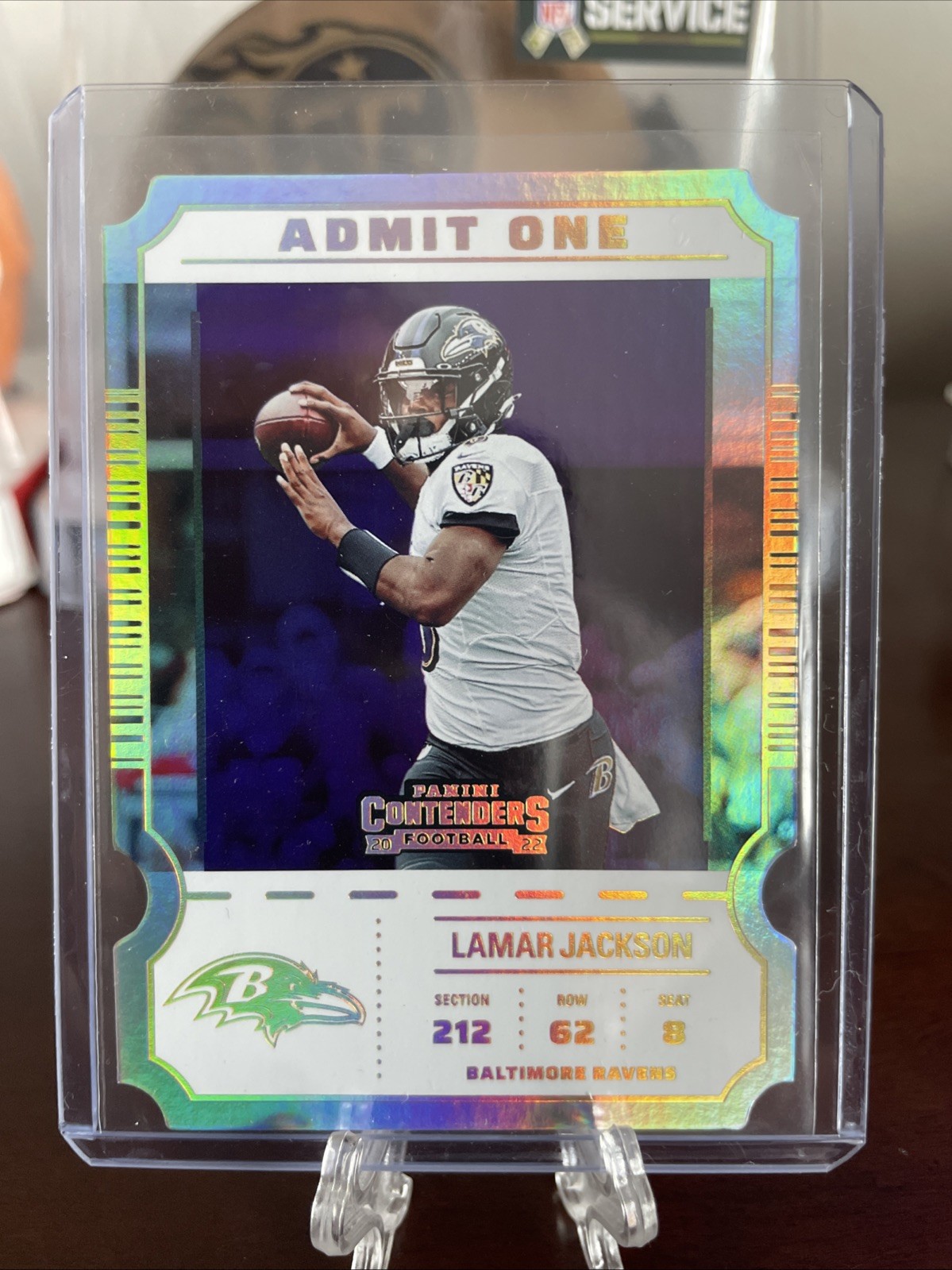 2022 Panini Contenders Football - Lamar Jackson Admit One 🔥