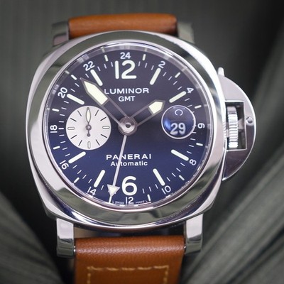 Panerai Luminor GMT PAM00088 Black Dial PAM88 Box & Papers Excellent Shape!