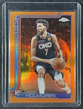 CHET HOLMGREN 2025-26 TOPPS CHROME UPDATE #31 ORANGE REFRACTOR 2/25 THUNDER