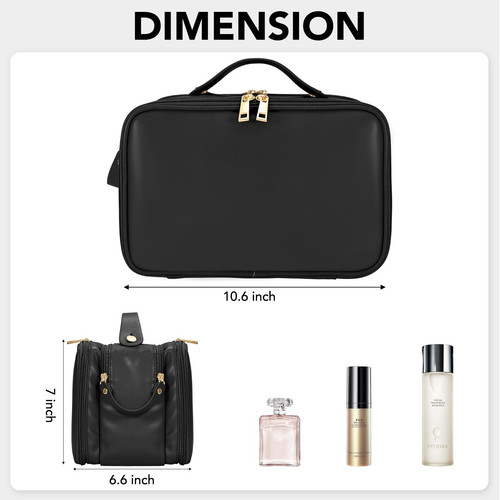 Travel Makeup Bag Women's Large Capacity Cosmetic Portable Organizer Large Op... - Picture 6 of 6