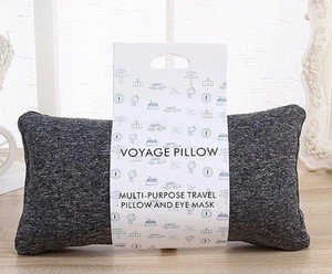 Voyage Pillow - 2 in 1 Multi Purpose Travel Pillow and Eye Mask Gray Set Of 2