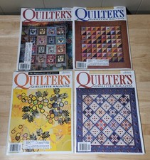 QUILTER'S NEWSLETTER Magazine Lot of 4 Issues - 2002 Vintage