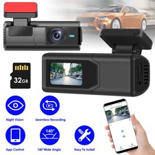 1Pc 2K HD Front Dash Cam For Car With IPS Screen Night Vision Loop Recording Inc