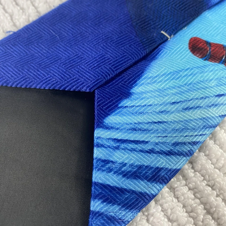 Vintage Spider Man Necktie Mens Blue 2002 Marvel Columbia Movie Graphic 2000s - Image 4 of 4