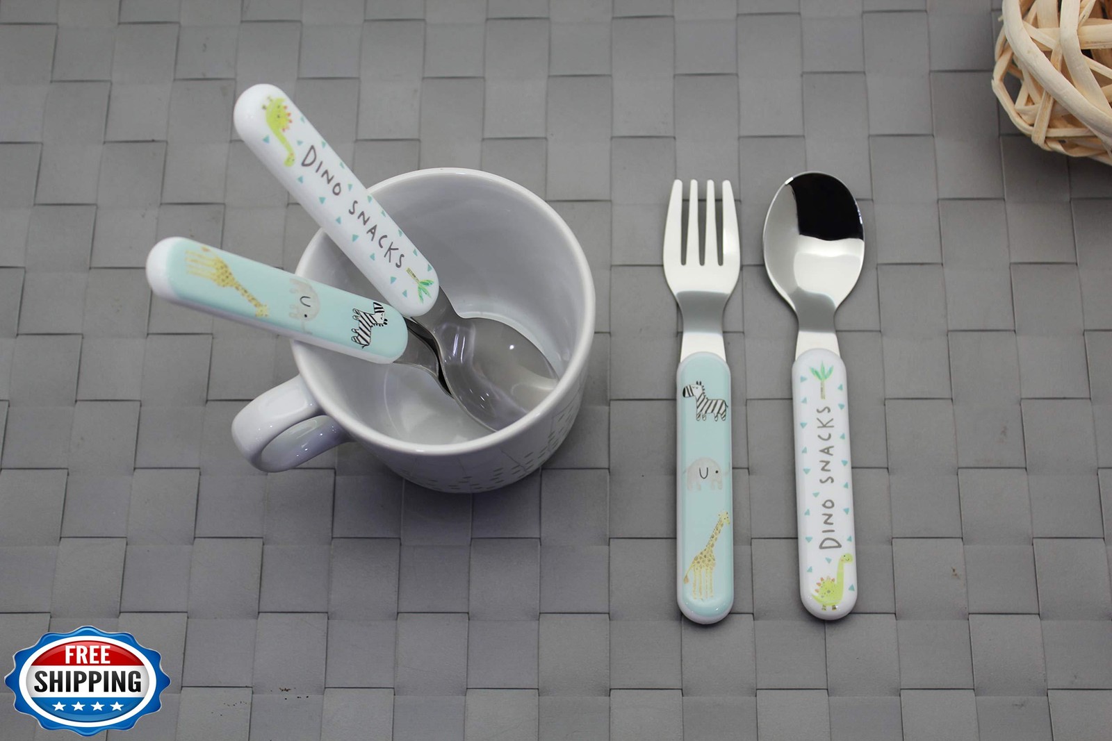 ANNOVA Kids Silverware 6 Pieces Stainless Steel Children's Flatware Set 3 x F